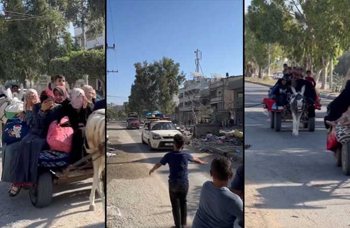 İsrail Gazze’nin kuzeyine 24 saat süre verdi! Filistinlilerin güneye göçü başladı